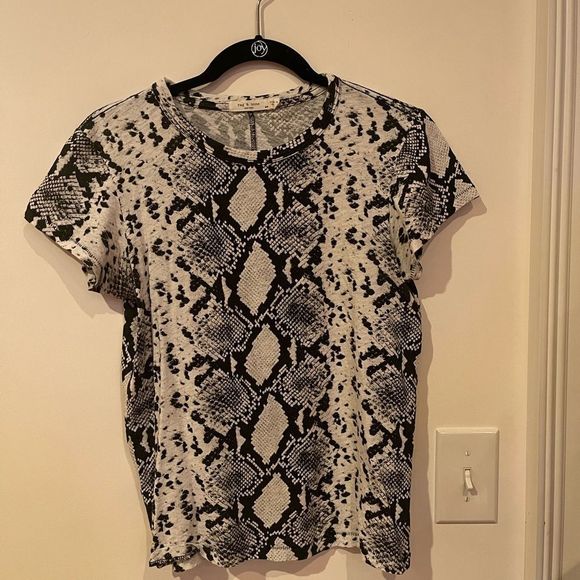 rag & bone Tops - Rag & Bone New York - black & white snake skin shirt size Small!